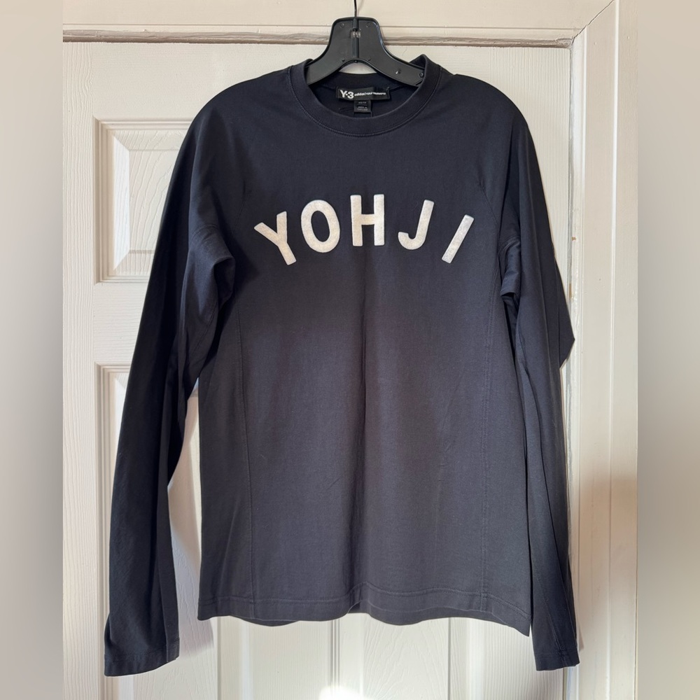 Y-3 “YOHJI” LETTERS LONG SLEEVE TEE